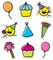 Carson Dellosa Kind Vibes 150-Piece Happy Birthday Cutouts, Colorful Cardstock Balloon, Emoji, and Cupcake Decorations for Party, Bulletin Board, and Classroom Decor